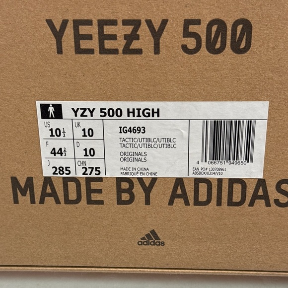 Yeezy 500 High Tactical Boot ‘Utility Black’ - Size 10.5 Men - Picture 11 of 11